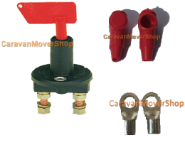CaravanMoverShop  Trennschalterkomplettmit Schlüssel, Abdichtung und Kabelschuh